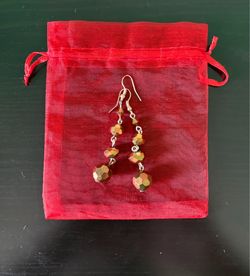 Bronze drop earrings