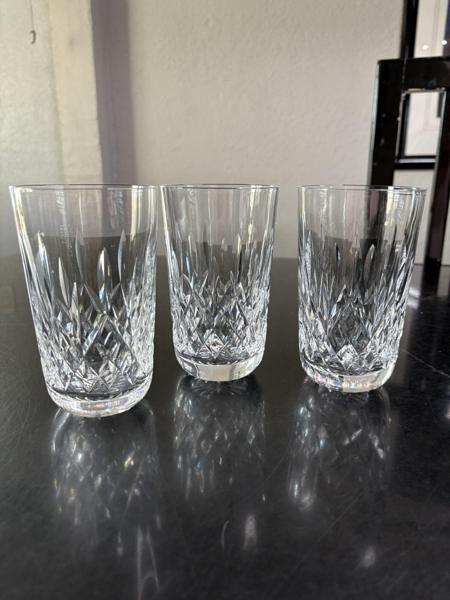 Waterford Crystal Lismore Glasses -set of three