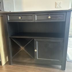 Crate & Barrel Bar Cabinet 