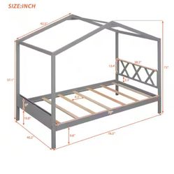 House Twin Bed. 