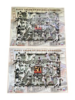 FIFTY YEARS OF GOLDEN MEMORIES SAN FRANCISCO GIANTS TEAM POSTER ORIGINAL