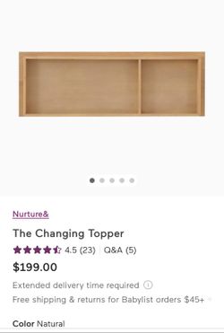 Nurture& The Large Dresser Changing Topper Nursery