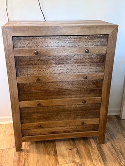 Wood 4 drawer dresser