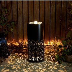 Brand New 23.5H Modern Metal Cutout Water Fountain with Pump