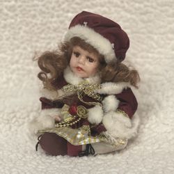Antique  Glass Porcelain Doll 