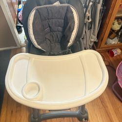 High Chair With Extra Seat For Dining Chair