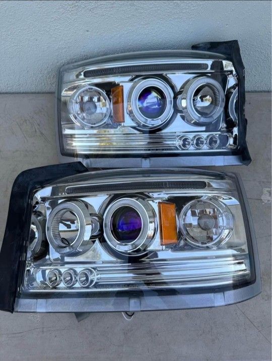 05-07 Dodge Dakota LED Headlights Faros Calaveras Micas Luces