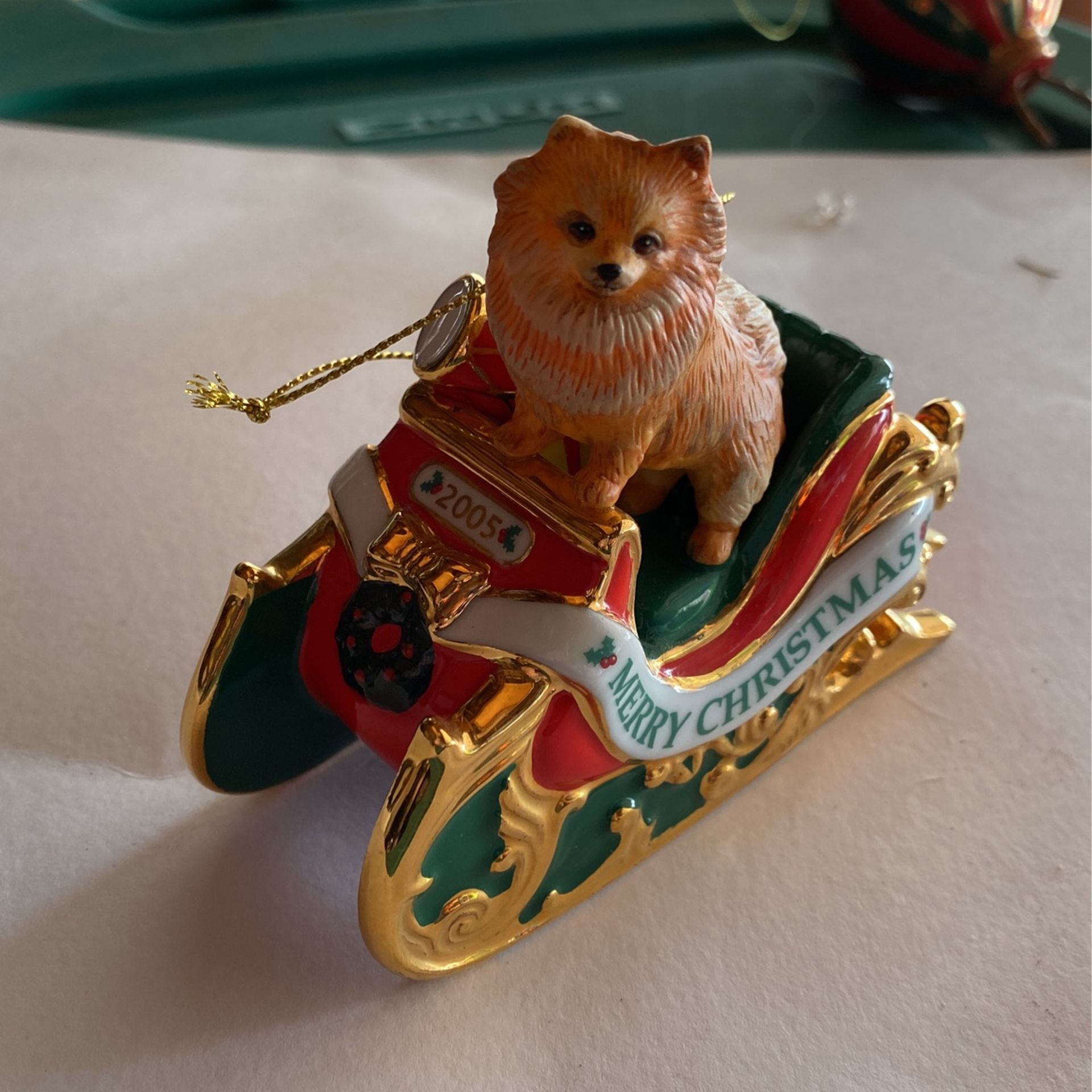 Danbury Mint 2005 Pomeranian Ornament