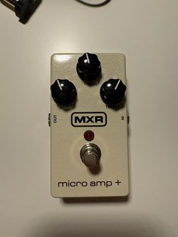 MXR micro amp+ guitar pedal