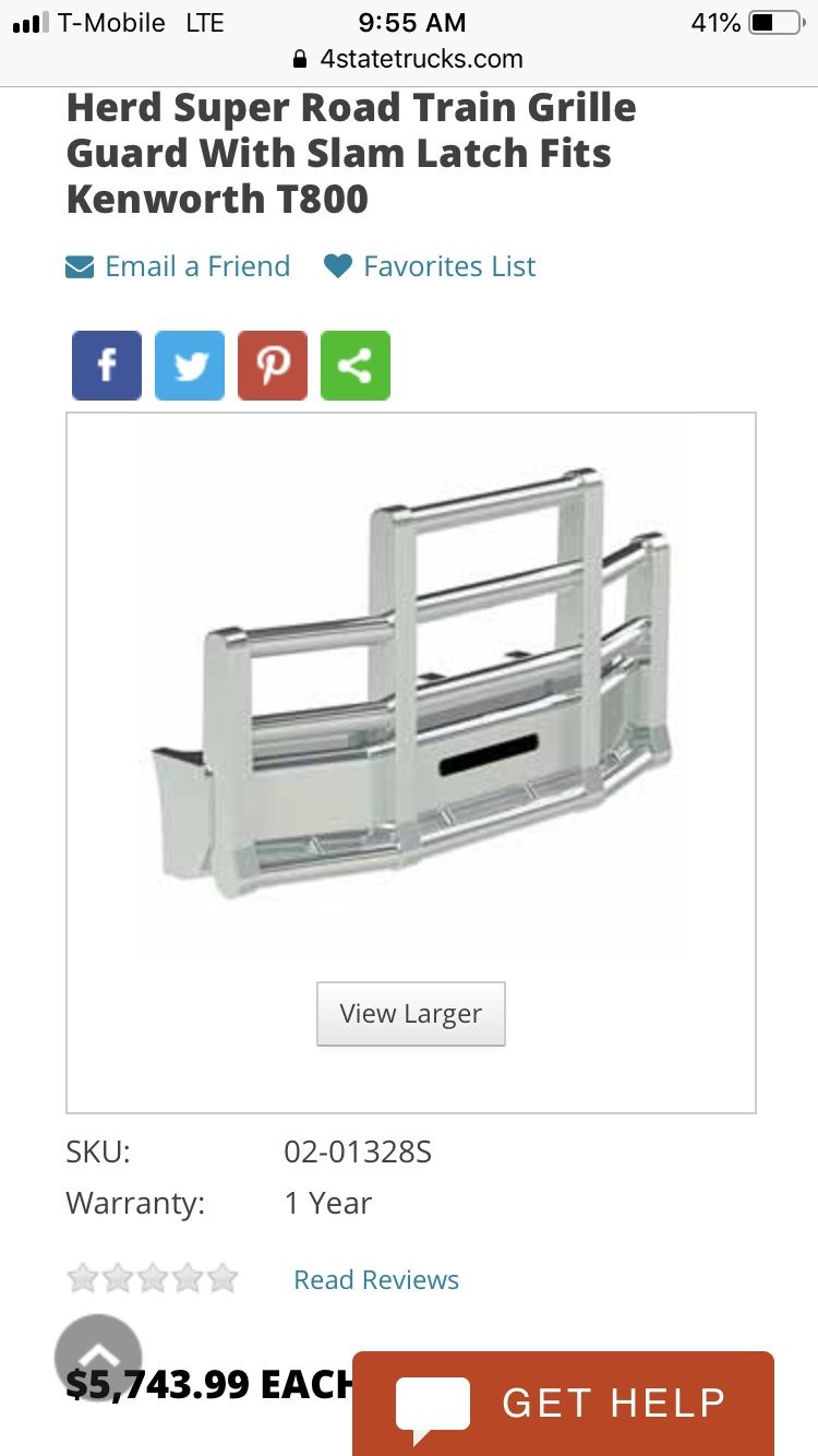 Cattle guard big truck grill cover semi truck for Sale in Lake Stevens