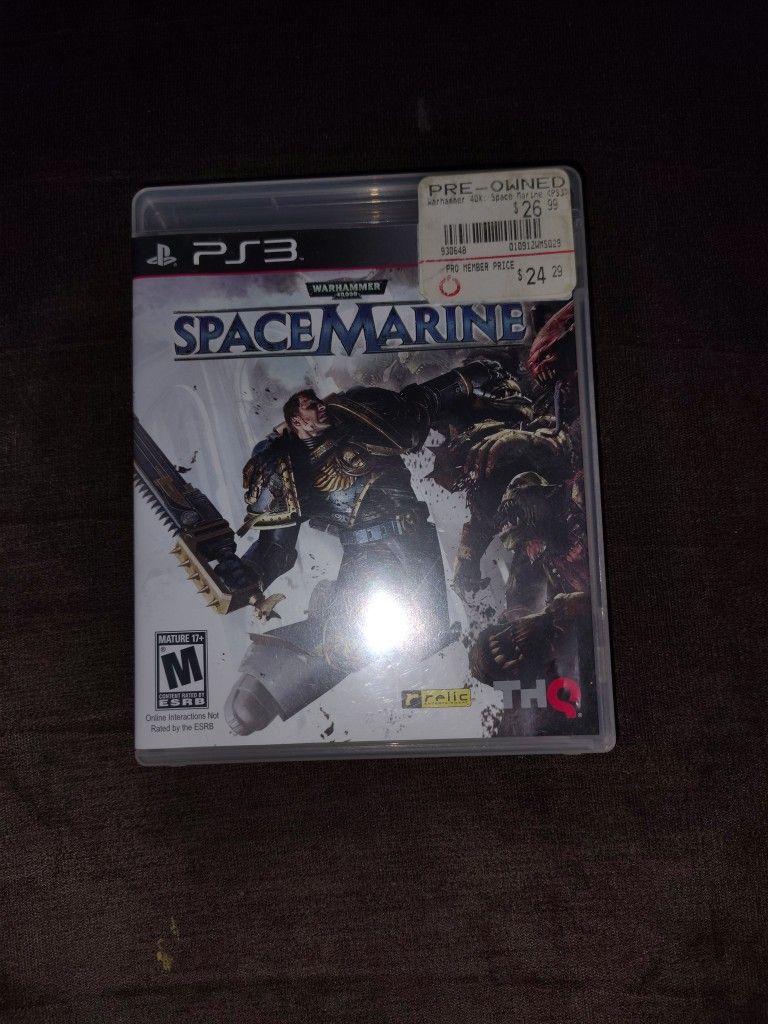 Warhammer 40k Spacemarine PS3 Complete