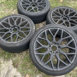 18” rims and tires—-5x110—-need to sell fast $200/obo