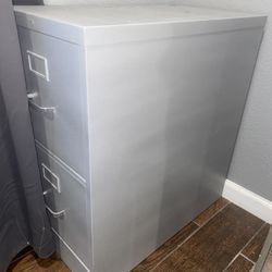Glitter Grey Two File Cabinet 