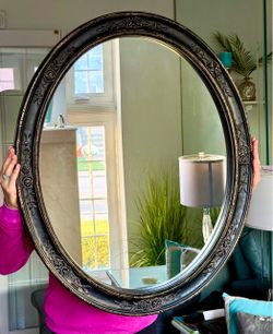 VERY LARGE OVAL MIRROR