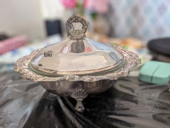 Vintage Silver casserole dish