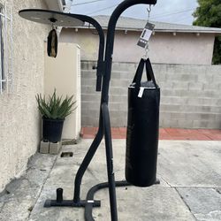 Boxing Stand With Heavy Bag , Speed Bag And Gloves 