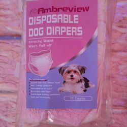 Pink dog diapers