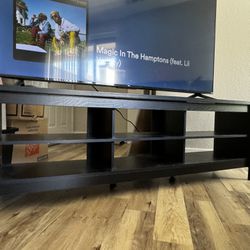 TV Stand for 80 Inch TV, Farmhouse TV Cabinet for 75 inch TV with 6 Storages, Living Room TV Console Table Entertainment Center, 70 inch Espresso