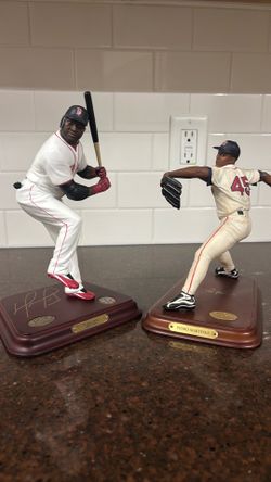Big papi and Pedro Martinez Danbury mint figurines