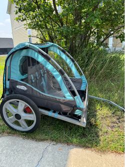 Take 2 Kids Bike Trailer, Double Seat, Universal Coupler, Folding Frame, Quick-Release Wheels