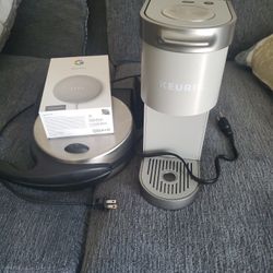Nest mini, wafle maker and keurig coffee  maker