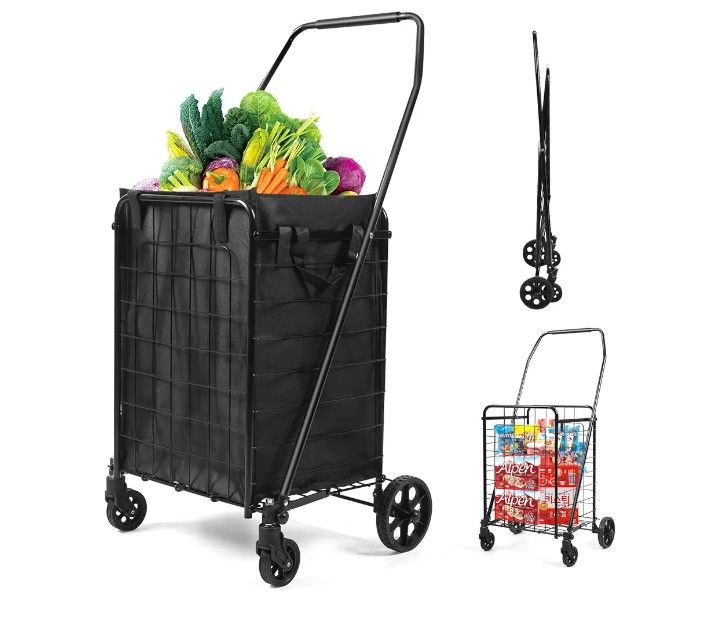 Foldable Shopping Cart with Liner