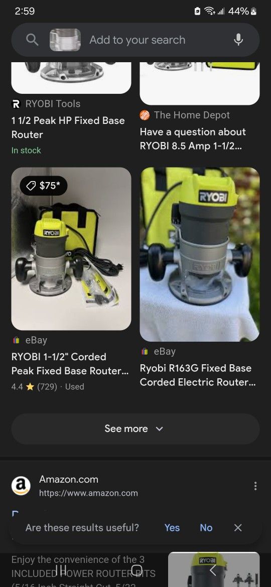 Ryobi Fixed Base Router