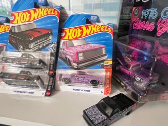 Hot Wheels Die Cast83 Chevy Silverado  & Custom 62 Chevy Pickup