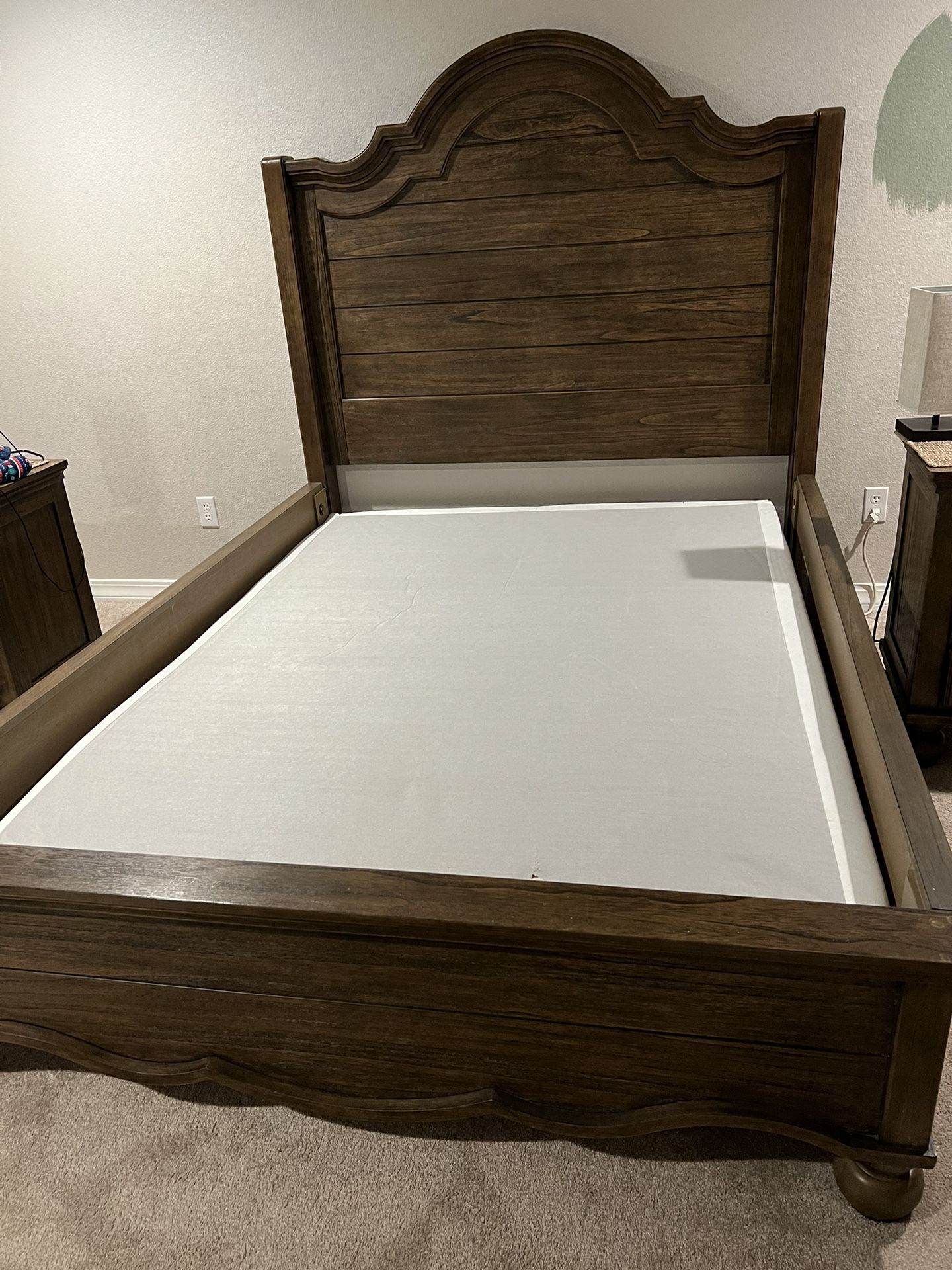 Ashley Furniture Queen Wood Bed frame 