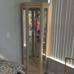 Lighted 4 Shelf Curio Cabinet