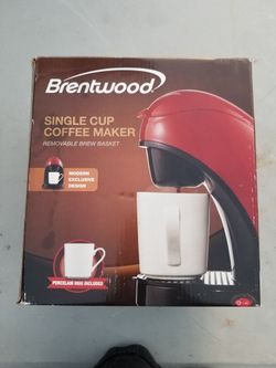 Brentwood Red Single Cup Coffee Maker