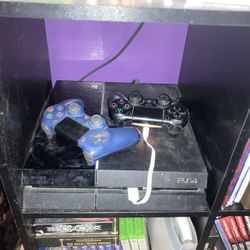PS4 with Two Remotes