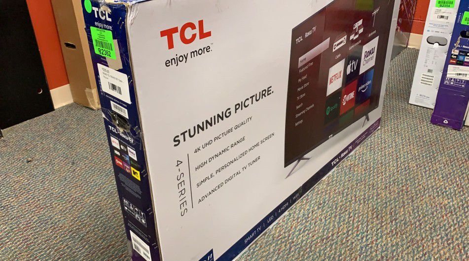 TCL 55S433 55Class 4K Ultra HD Roku Smart TV 7TT