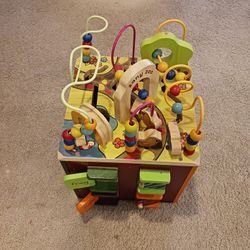B Toys Wooden Activity Cube