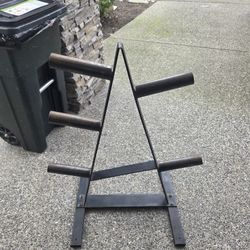 Olympic Size Weight Plates Tree Storage Rack 2inch Hole Plates  Holder Excercise Workout Equipment 