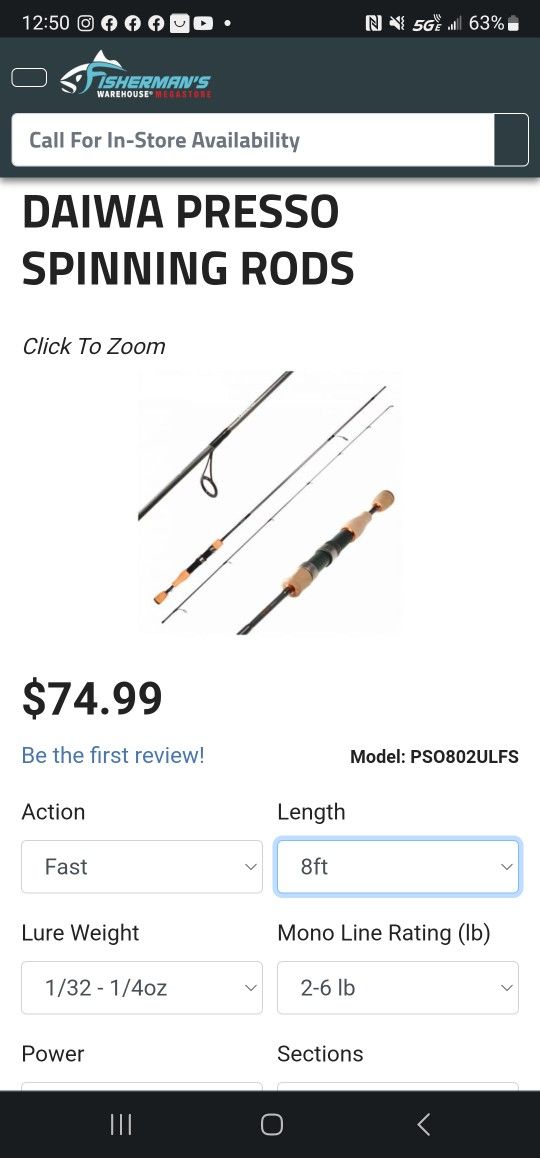 Daiwa Presso 8ft