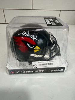 🏈🔥 KURT WARNER AUTOGRAPHED ARIZONA CARDINALS RIDDELL MINI HELMET – COLLECTIBLE! 🔥🏈