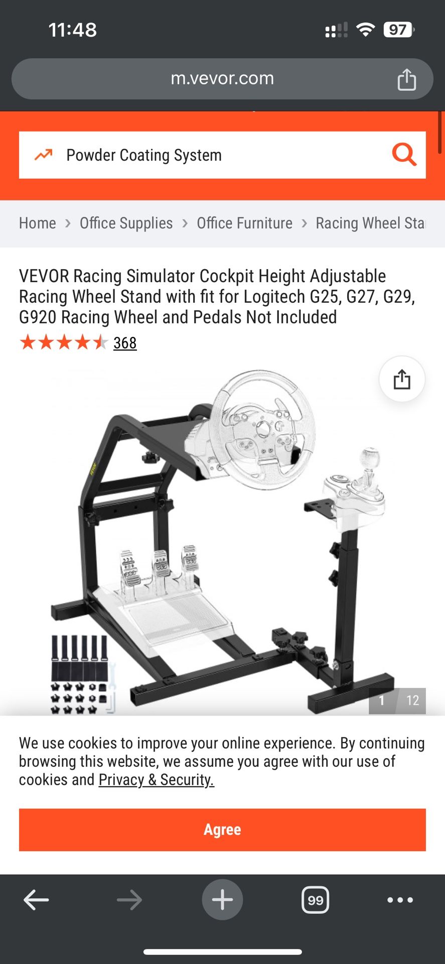 Sim Racing Mounting Stand