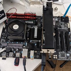 Motherboard, CPU, Ram And GPU Combo