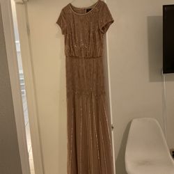 Adrianna Pappell Beaded Gown 