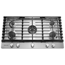 36 in. Gas Cooktop in Stainless Steel with 5 Burners