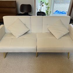 Cream Suede Futon (pending)