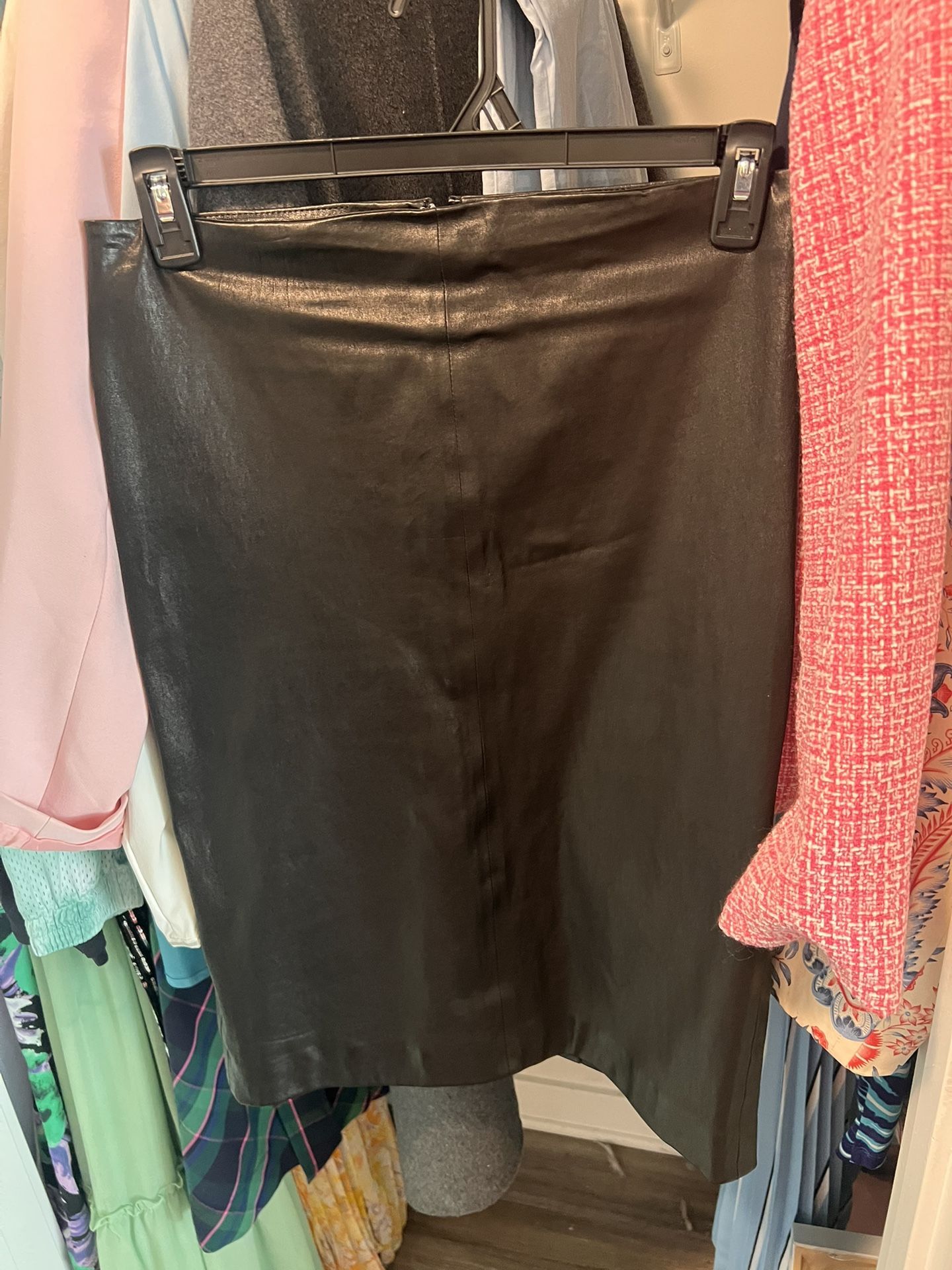 Size 8 Leather Theory Skirt