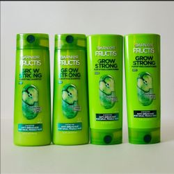 4 Garnier Fructis Shampoo And Conditioner Grow Strong