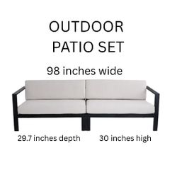 AtHome Crosby St. Soho Patio Bench Set