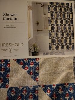 Threshold Cotton Shower Curtain 72x72