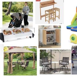 Pallet SALE‼️Kitchenware Patio Sets Umbrella Furniture Bouncers + 💥Venta De Pallets Mercancía Cocina Muebles Carpas Sombrilla Juguetes Y Más 