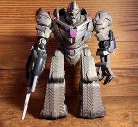 Transformers Megatron Silver Decepticon Action Figure Arm Cannon