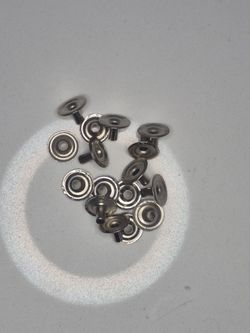 16 RAU Silver Single Cap Tubular Rivets 5/16 in Leathercraft Hardware