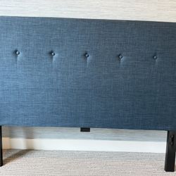 Queen Bed Frame With Headboard Compartment + Mattress (optional)